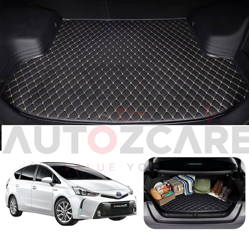 Toyota Prius Alpha 7D Custom Car Trunk Mat - Model 2011-2021