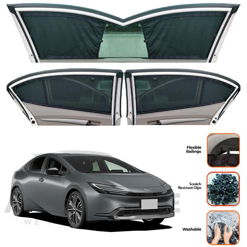 Toyota Prius HEV Custom Car Sliding Curtains - Model 2022-2025