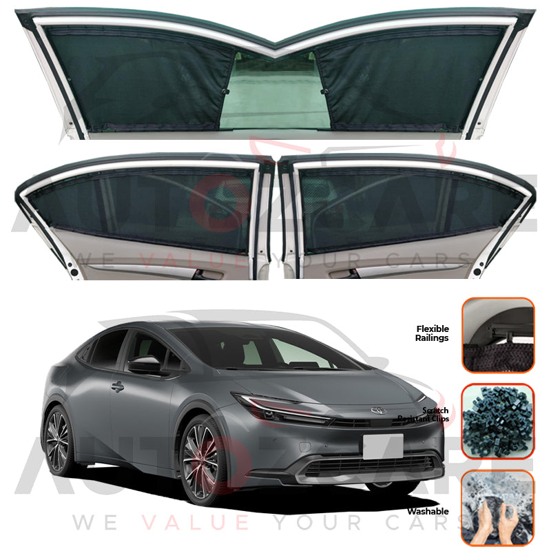 Toyota Prius HEV Custom Car Sliding Curtains - Model 2022-2025