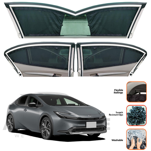 Toyota Prius HEV Custom Car Sliding Curtains - Model 2022-2025