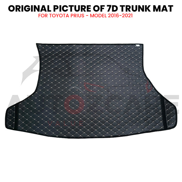 Toyota Prius 7D Custom Car Trunk Mat - Model 2016-2021