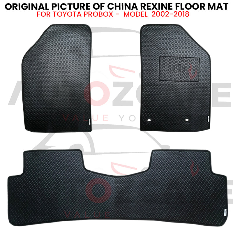 Toyota Probox China Rexine Floor Mat 3PCS - Model 2002-2018