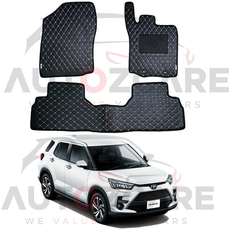 Toyota Raize 7D Floor Mats (Flat Style) - Model 2019-2025