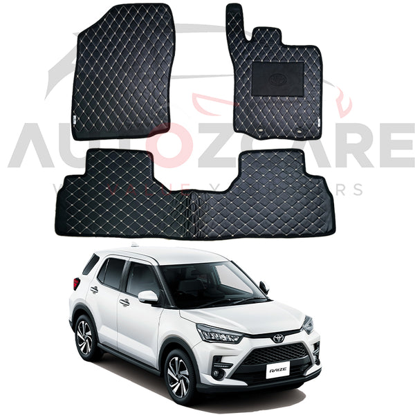 Toyota Raize 7D Floor Mats (Flat Style) - Model 2019-2025