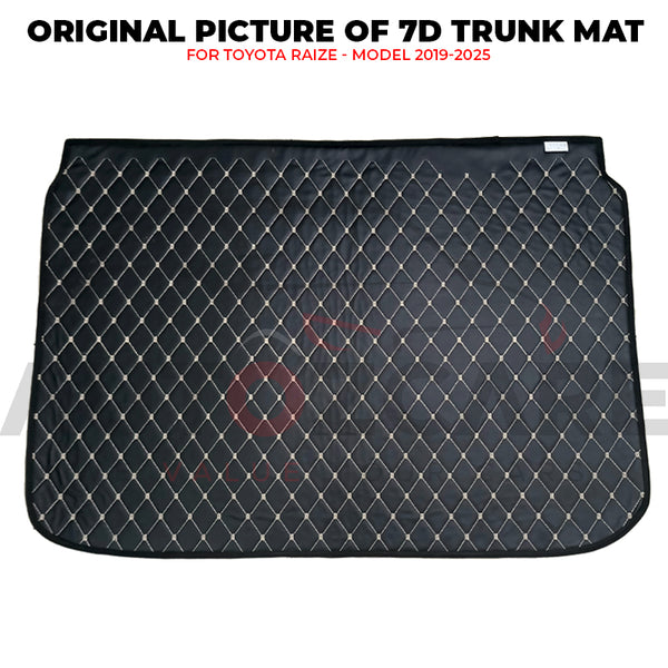 Toyota Raize 7D Custom Car Trunk Mat - Model 2019-2025