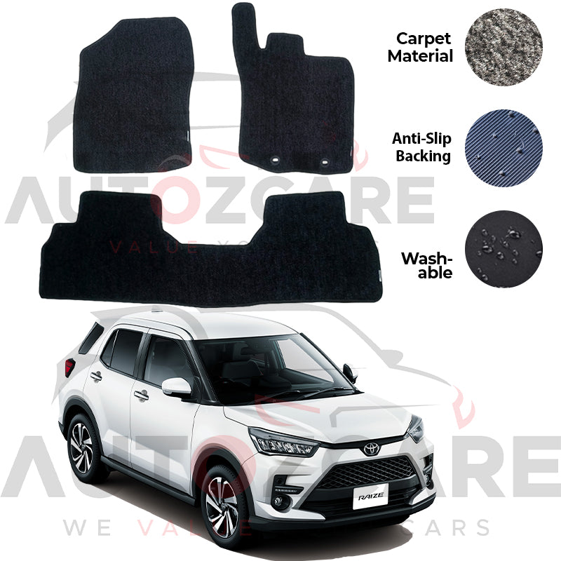 Toyota Raize Genuine Fitting Carpet Floor Mat 3PCS - Model 2019-2025