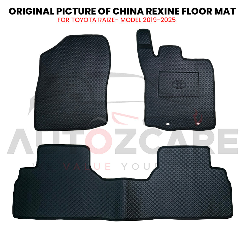 Toyota Raize China Rexine Floor Mat 3PCS - Model 2019-2025