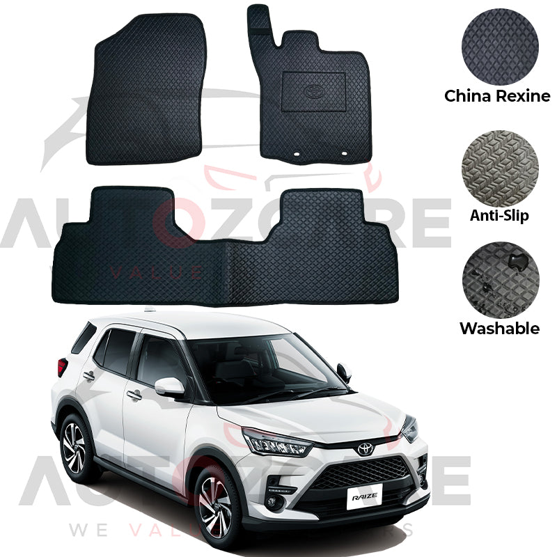 Toyota Raize China Rexine Floor Mat 3PCS - Model 2019-2025