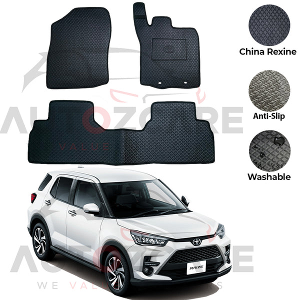 Toyota Raize China Rexine Floor Mat 3PCS - Model 2019-2025