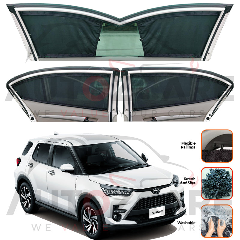 Toyota Raize Custom Car Sliding Curtains - Model 2019-2025