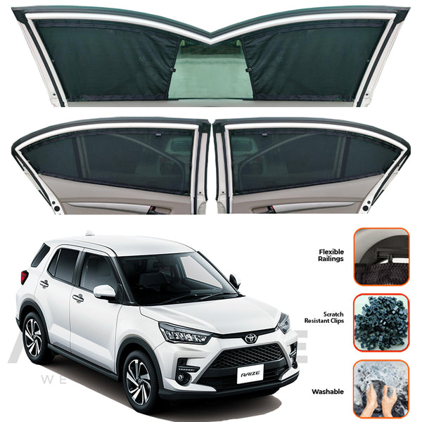 Toyota Raize Custom Car Sliding Curtains - Model 2019-2025