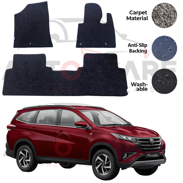 Toyota Rush Genuine Fitting Carpet Floor Mat 3PCS - Model 2018-2025