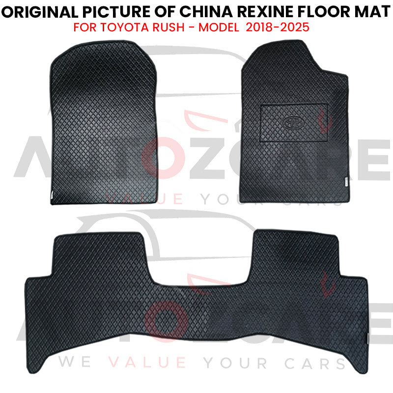 Toyota Rush China Rexine Floor Mat 3PCS - Model 2018-2025
