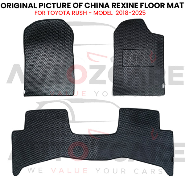 Toyota Rush China Rexine Floor Mat 3PCS - Model 2018-2025