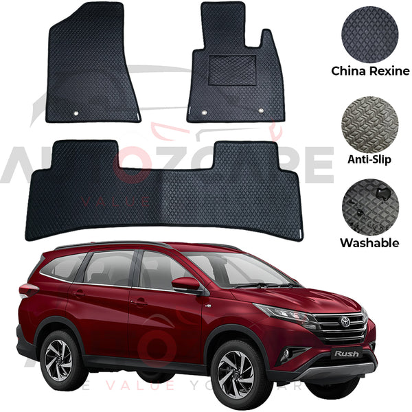 Toyota Rush China Rexine Floor Mat 3PCS - Model 2018-2025