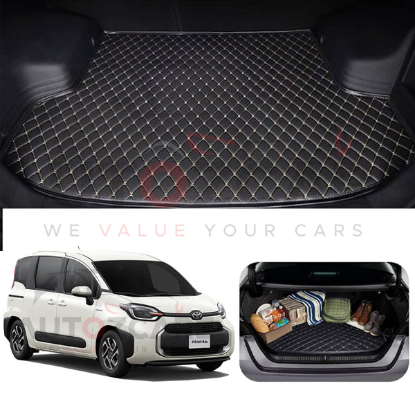 Toyota Sienta 7D Custom Car Trunk Mat - Model 2015-2022