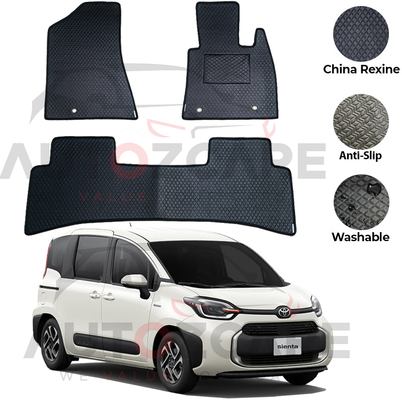 Toyota Sienta China Rexine Floor Mat 7PCS - Model 2015-2022