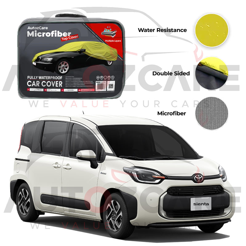 Toyota Sienta Microfiber Car Top Cover - Model 2015-2022