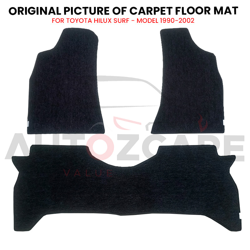 Toyota Hilux Surf Genuine Fitting Carpet Floor Mat 3PCS - Model 1990-2002