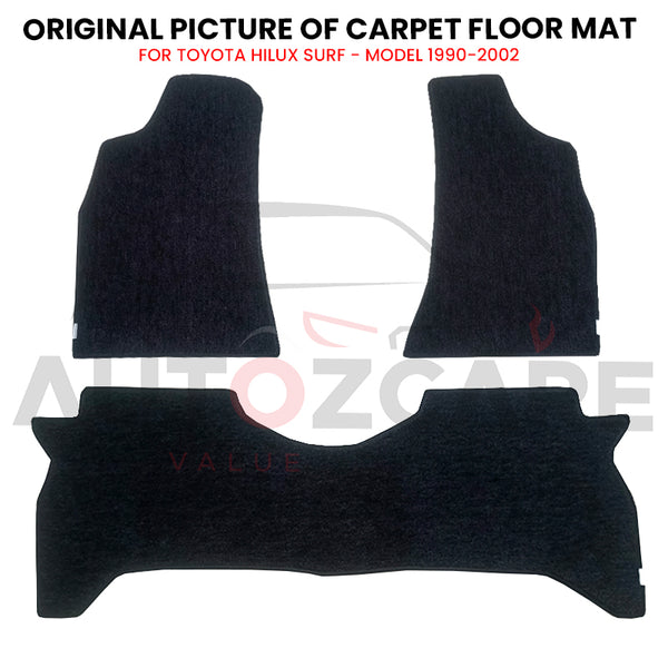 Toyota Hilux Surf Genuine Fitting Carpet Floor Mat 3PCS - Model 1990-2002