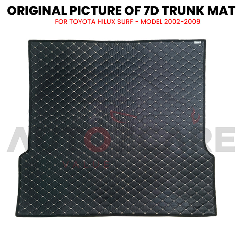 Toyota Hilux Surf 7D Custom Car Trunk Mat - Model 2002-2009