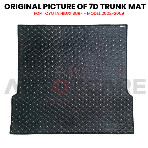 Toyota Hilux Surf 7D Custom Car Trunk Mat - Model 2002-2009