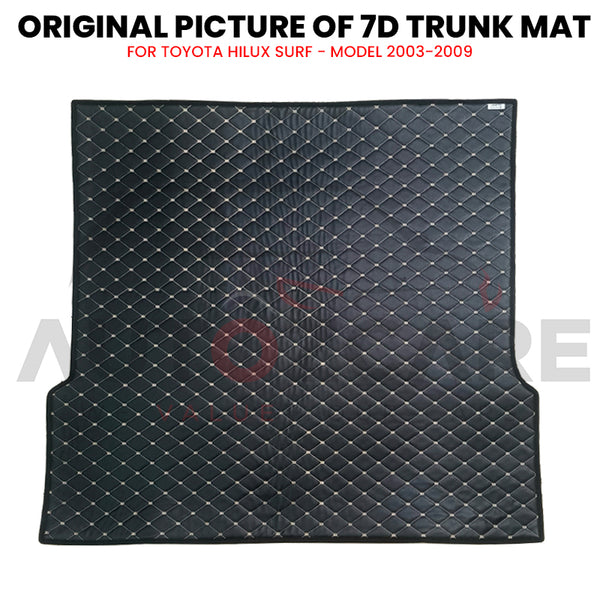 Toyota Hilux Surf 7D Custom Car Trunk Mat - Model 2003-2009