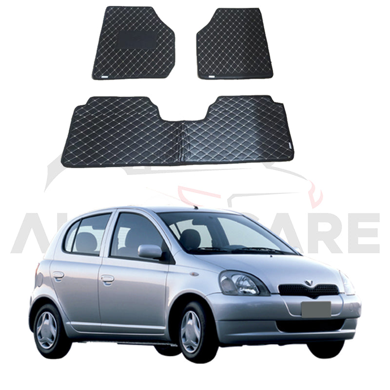 Toyota Vitz 7D Floor Mat ( Flat Style ) - Model 1998-2004