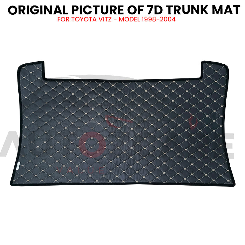Toyota Vitz 7D Custom Car Trunk Mat - Model 1998-2004