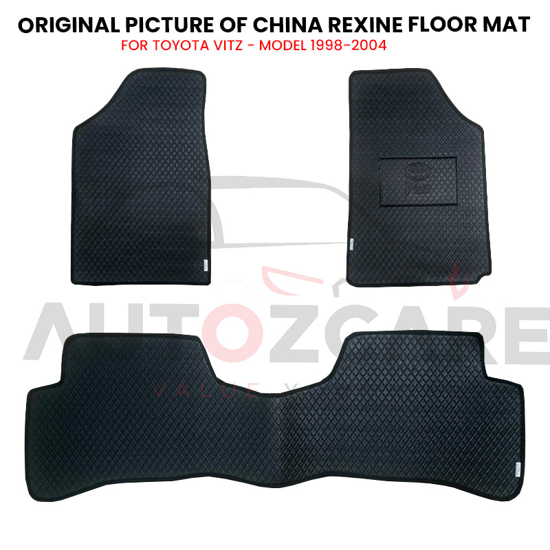 Toyota Vitz China Rexine Floor Mat 3PCS - Model 1998-2004