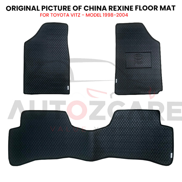 Toyota Vitz China Rexine Floor Mat 3PCS - Model 1998-2004