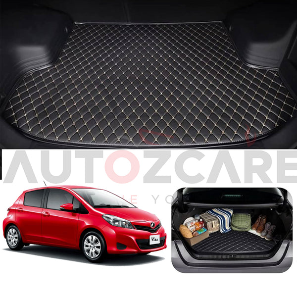 Toyota Vitz 7D Custom Car Trunk Mat - Model 2005-2011