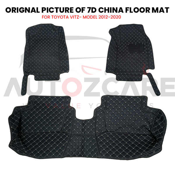 Toyota Vitz 7D Floor Mats - Model 2012-2020