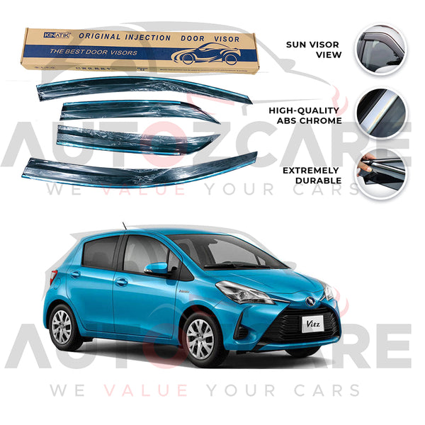 Toyota Vitz Air press sun visor with chrome - Model 2012-2020