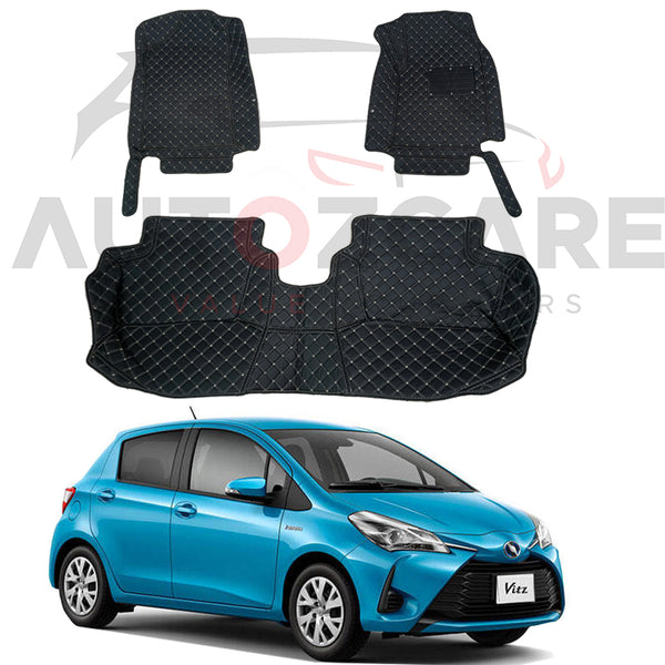 Toyota Vitz 7D Floor Mats - Model 2012-2020