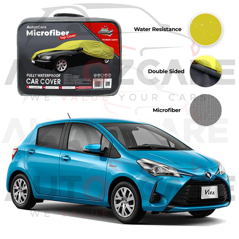 Toyota Vitz Microfiber Car Top Cover Model 2012-2020