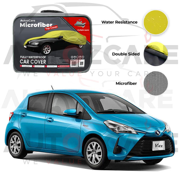 Toyota Vitz Microfiber Car Top Cover Model 2012-2020