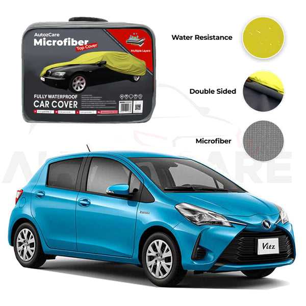 Toyota Vitz Microfiber Car Top Cover Model 2012-2020