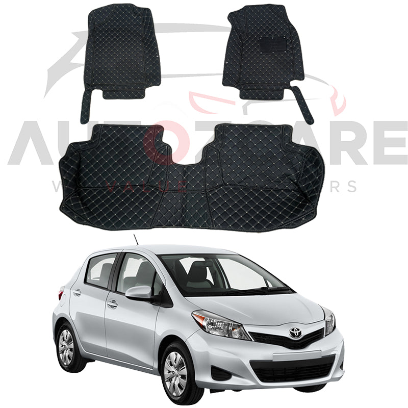 Toyota Vitz 7D Floor Mats - Model 2021-2024