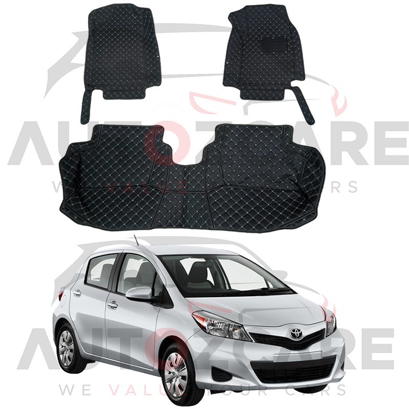 Toyota Vitz 7D Floor Mats - Model 2021-2025