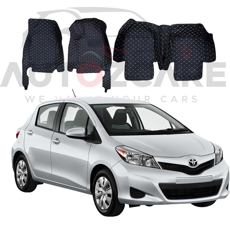 Toyota Vitz 7D Floor Mats - Model 2021-2024