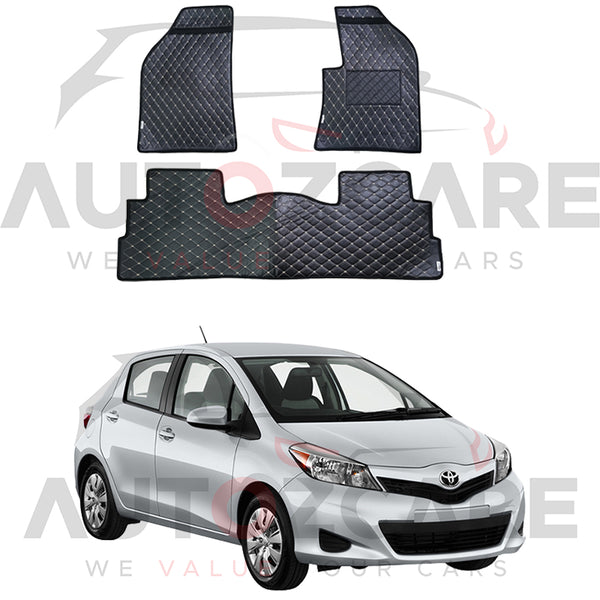 Toyota Vitz 7D Floor Mat ( Flat Style ) - Model 2021-2025