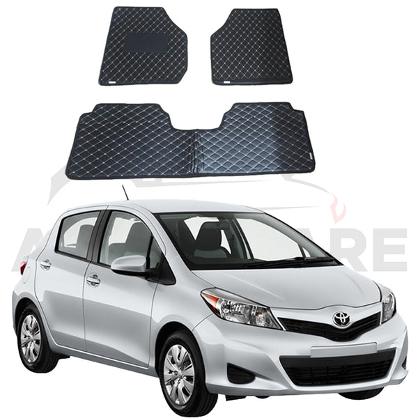 Toyota Vitz 7D Floor Mat ( Flat Style ) - Model 2021-2024