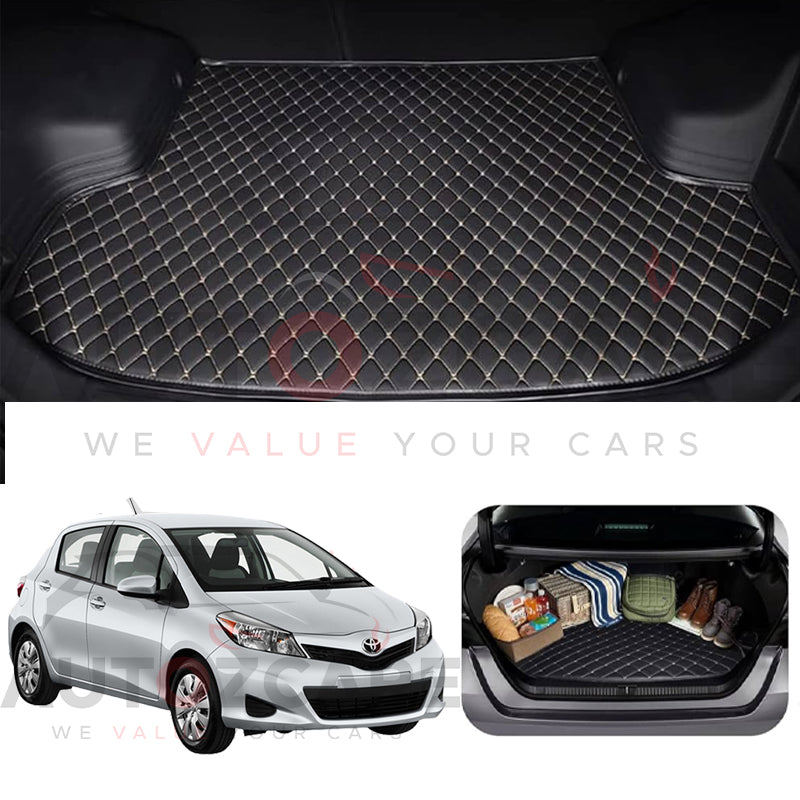Toyota Vitz 7D Custom Car Trunk Mat - Model 2021-2025