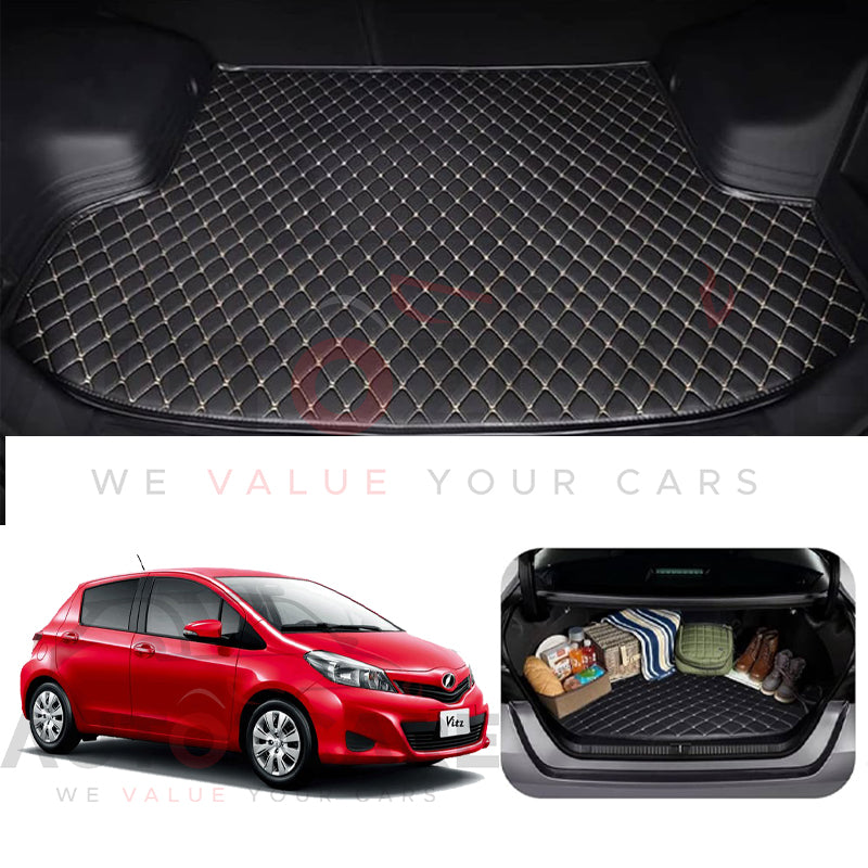 Toyota Vitz 7D Custom Car Trunk Mat - Model 2005-2011