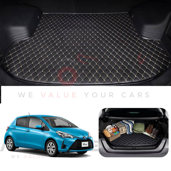 Toyota Vitz 7D Custom Car Trunk Mat - Model 2012-2020