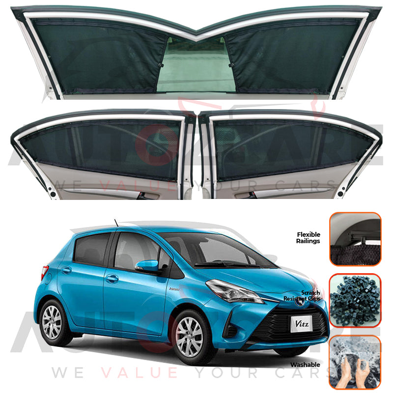 Toyota Vitz Custom Car Sliding Curtains - Model 2012-2020