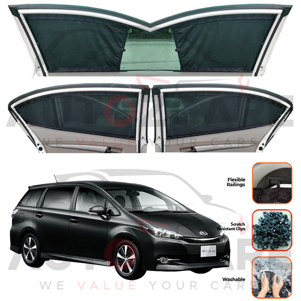 Toyota Wish Custom Car Sliding Curtains - Model 2009-2018