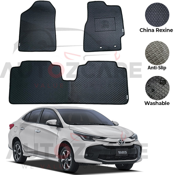 Toyota Yaris China Rexine Floor Mat 3PCS - Model 2020-2025