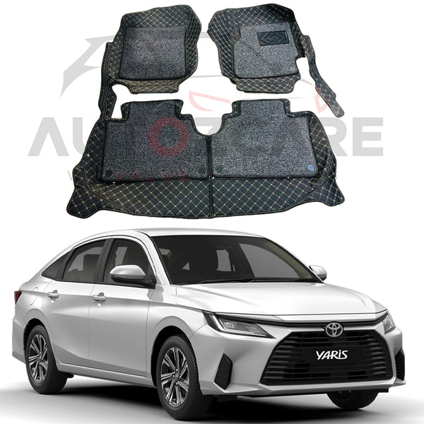 Toyota Yaris 9D Custom Floor Mat - Model 2020-2024